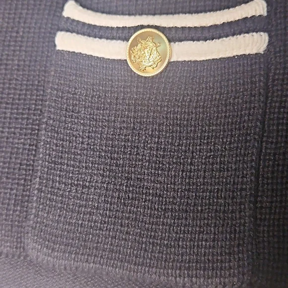 J. Crew Emilie Sweater Lady Jacket With Contrast Trim - Picture 7 of 16